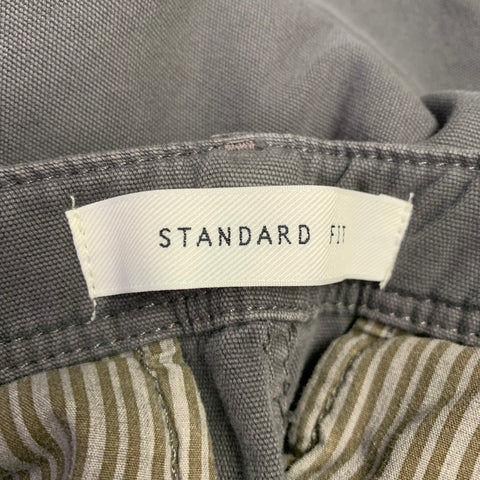 BILLY REID Size 29 Grey Cotton Flat Front Casual Pants