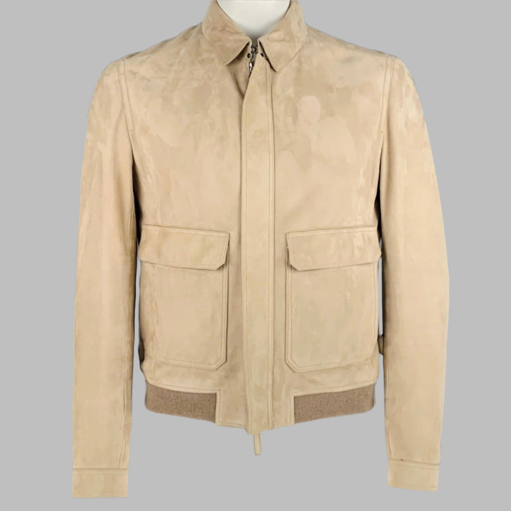 40-50s BURBERRYS PARIS suede jacketフランス製 1990s Burberry Suede Jacket Size XL まるで土の中にあるダイヤモンド