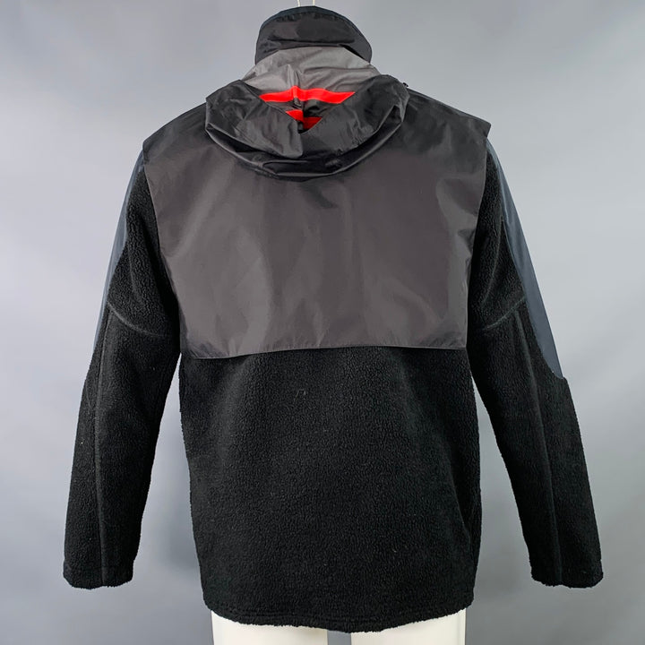 NIKE x MMW Size M Black Fleece Polyester Zip Up Vest Layer Jacket