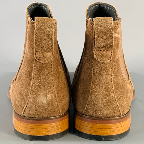 NORDSTROM Size 9 Lawrence Brown Suede Ankle Chelsea Boots