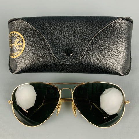 RAY-BAN Gold Metal Sunglasses