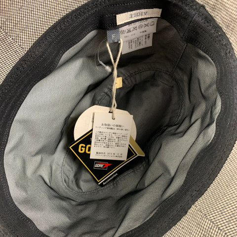 AIGLE Size S Grey Houndstooth GORE-TEX Fedora Hat
