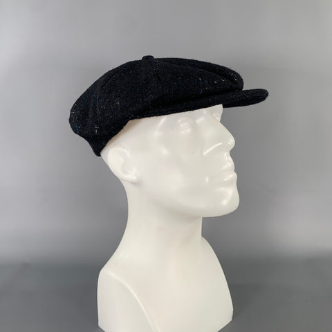 MONSIVAIS & CO. Size One Size Black Blue Canvas wool Hats