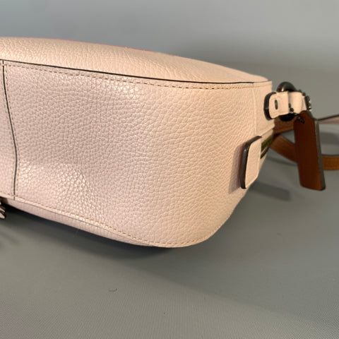 COACH Pink Dust Pink Pebble Grain Leather Shoulder Bag