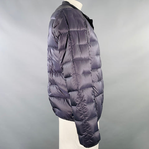 MONCLER GENIUS x FRAGMENT FW18 Size L Black White Nylon Quilted Jacket