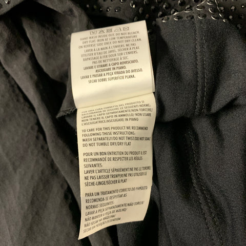 GUCCI Size One Size Black Studded Silk Crew Neck T  Shirt