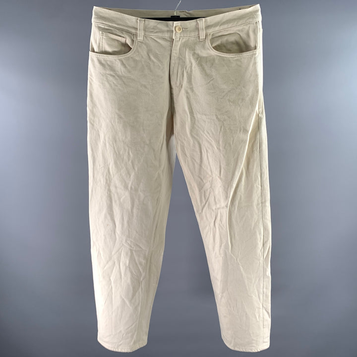 DANA LEE BROWN Size L Cream Cotton Pants