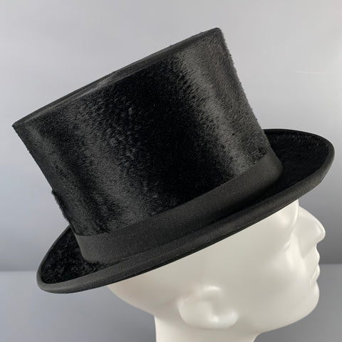 SPECIAL MAKE Black Felt Top Hat