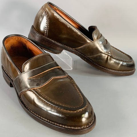 ALLEN EDMONDS Size 7 Randolph Brown Leather Penny Loafers
