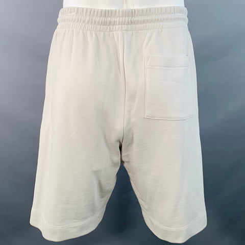 DRIES VAN NOTEN Size L Grey Cotton Drawstring Gym Shorts