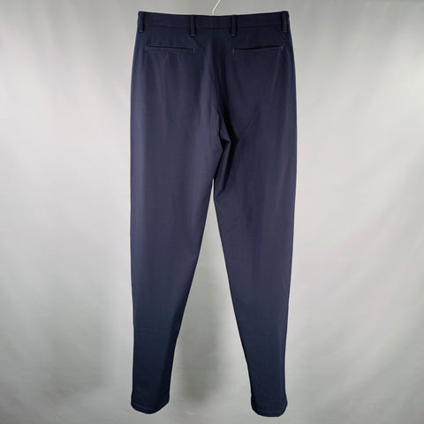 ARMANI COLLEZIONI Size 30 Navy Polyester Blend Zip Up Dress Pants