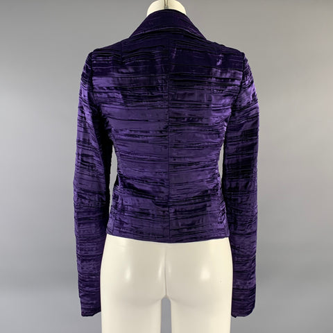 PATRIZIA PEPE Size S Purple Polyester Blend Jacket