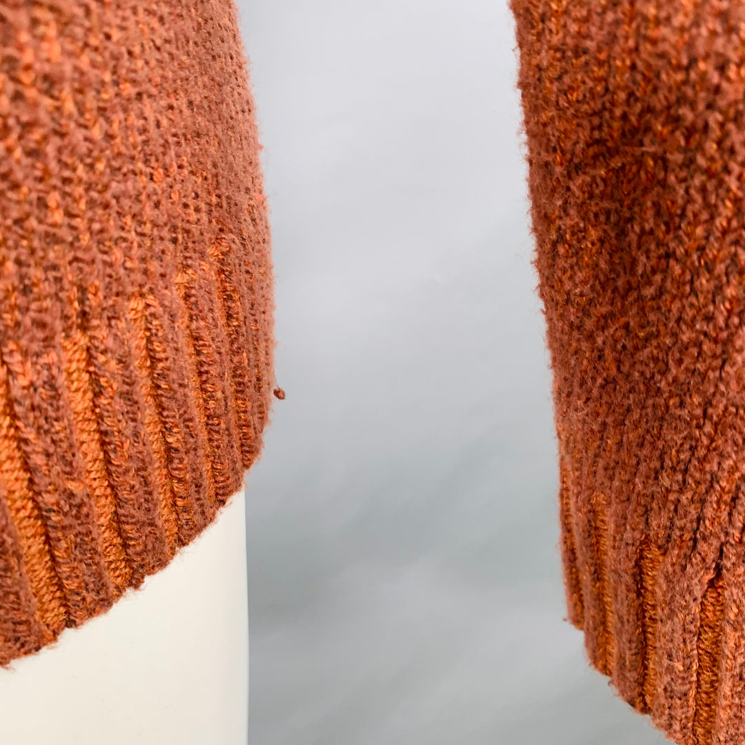TAYLOR STITCH Size 40 Heather Orange Knit Crew Neck Sweater