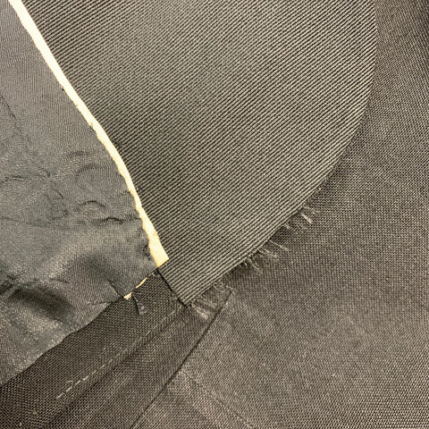 NEIMAN MARCUS Size 40 Black Wool Single Button Tuxedo Sport Coat