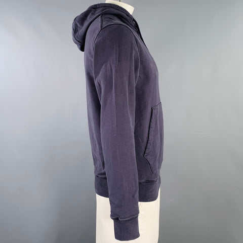 STONE ISLAND Taille L Sweat-shirt à capuche en coton gris bleu