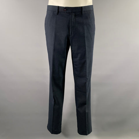 TED BAKER Size 36 Navy Pink Contrast Stitch Polyester Blend Suit
