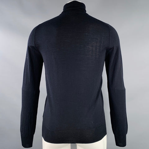 ERMANNO SCERVINO Size S Black Virgin Wool Turtleneck Pullover