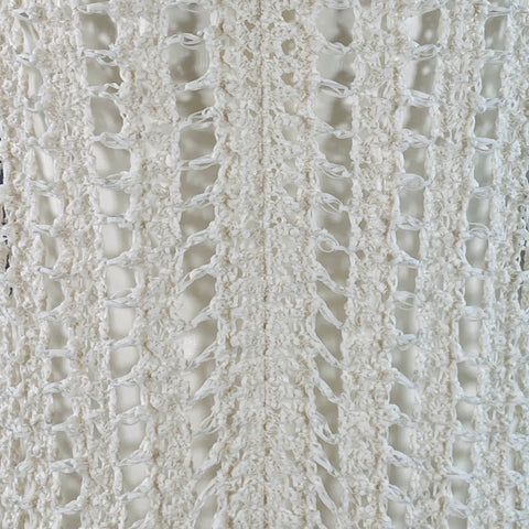 ISABEL MARANT Size M White Knit Cotton Blend Pullover Vest