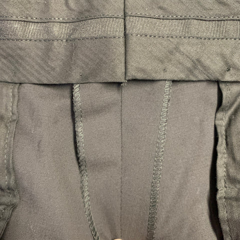 DOLCE & GABBANA Size 38 Black Wool Blend Tapered Zip Fly Dress Pants