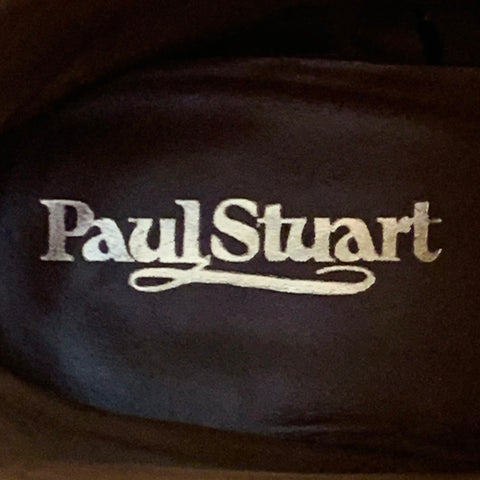 PAUL STUART Size 7.5 Black Tan Leather Side Zipper Riding Boots