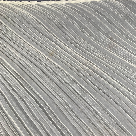 PLEATS PLEASE by ISSEY MIYAKE Ivory Pleated Scarves & Shawls