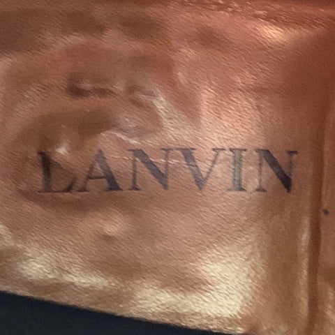 LANVIN Size 9 Black Leather Chelsea Ankle Boots
