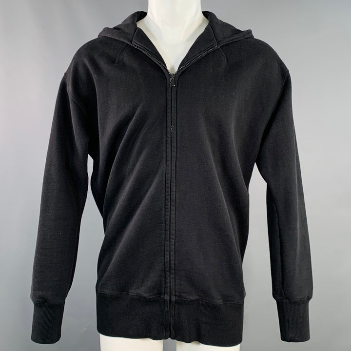 GIVENCHY Size XXS Black Cotton Hooded Zip Up Sweatshirt