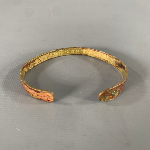 MAISON MARGIELA Brass Oxidized Metal Cuff Bracelet