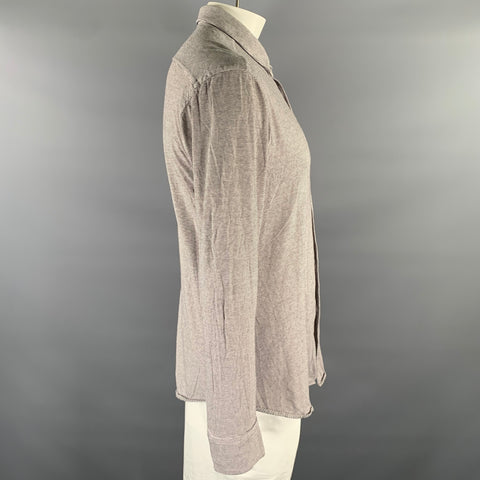 BARENA Size XL White Black Stripe Long Sleeve Knit Shirt