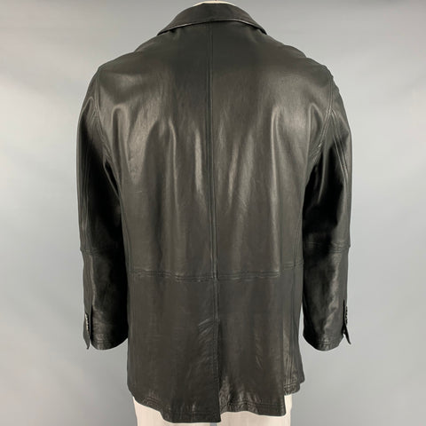 GIORGIO ARMANI Size 46 Black Single Breasted Jacket