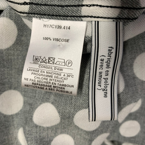 AMI by ALEXANDRE MATTIUSSI Size M Black White Polka Dot Long Sleeve Shirt