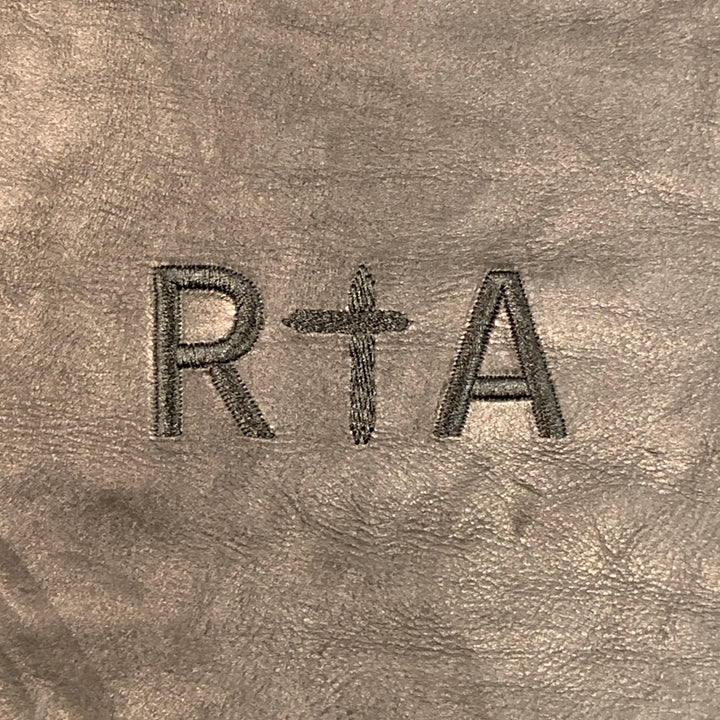 RtA Size 30 Black Leather Jean Cut Slim Tapered Casual Pants