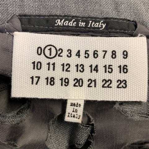 MAISON MARGIELA Size 4 Grey Wool  Polyester Blazer Jacket
