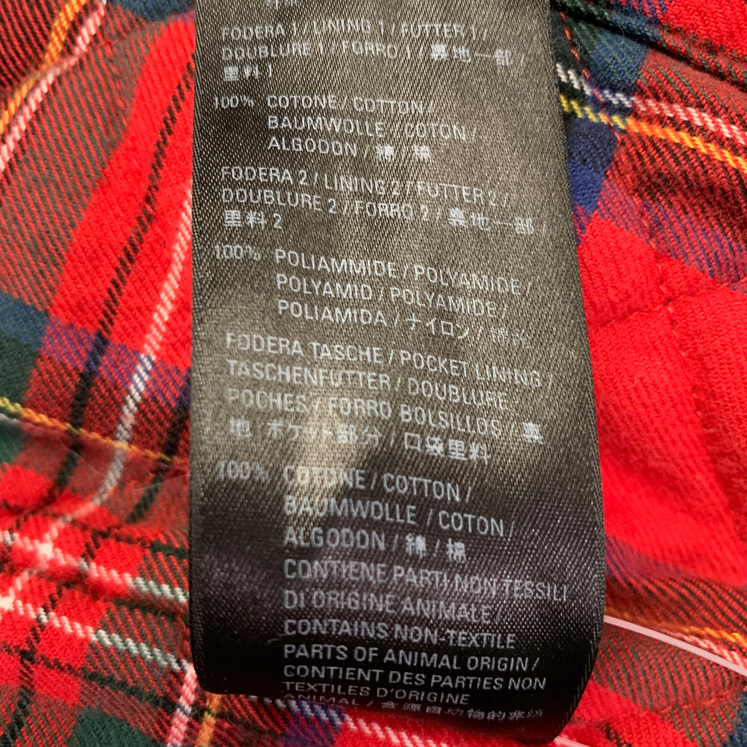 BALENCIAGA Size L Harrington Navy Cotton Bomber Jacket