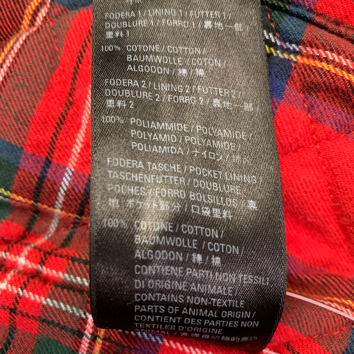 BALENCIAGA Size L Harrington Navy Cotton Bomber Jacket