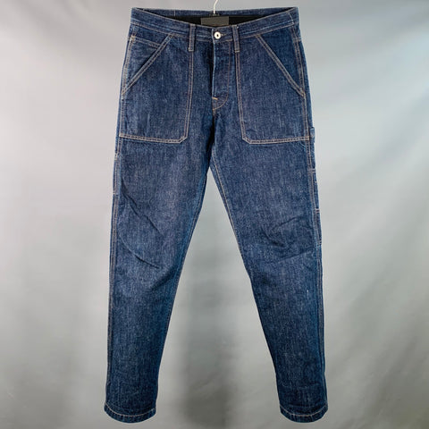 WALLACE & BARNES Size 30 Indigo Denim Twill Tapered Carpenter Jeans