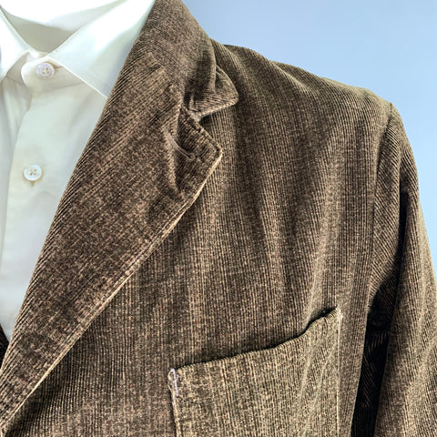 RRL by RALPH LAUREN Size XL Brown Corduroy Cotton Notch Lapel Sport Coat