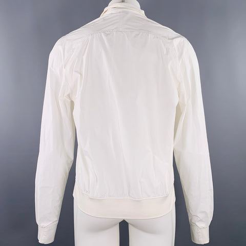 ORLEBAR BROWN Size M White Polyester Nylon Zip Up Jacket