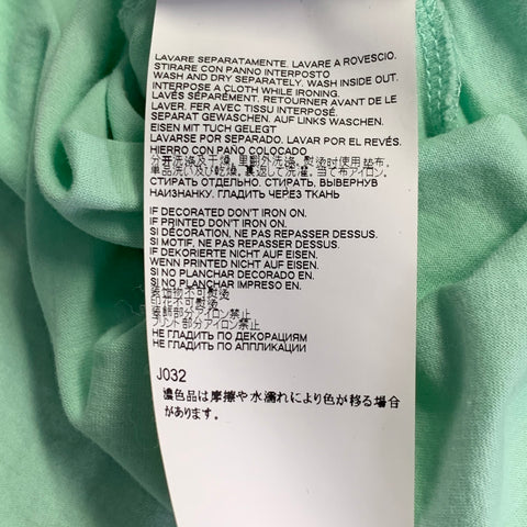 MAISON MARGIELA Size XS Green Mint Cotton Short Sleeve T-shirt