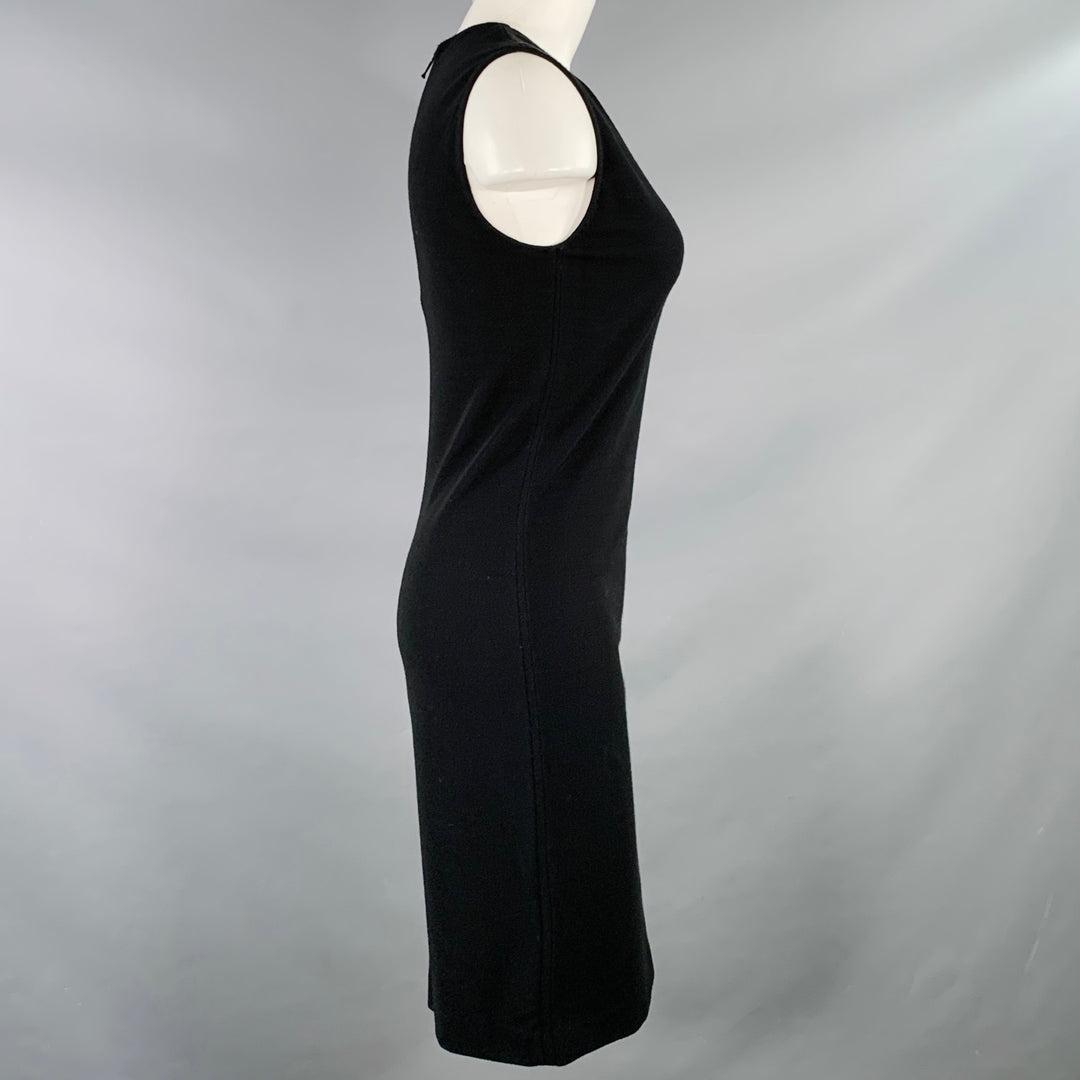 black viscose midi dress VINCE Size XS Black Viscose Blend Sleeveless Midi Dress – Sui Generis  Designer Consignment