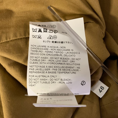 JIL SANDER Size 34 Brown Cotton Elastic Waistband Pants