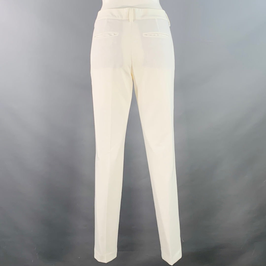 ZADIG & VOLTAIRE Size S White Polyester Blend Zip Fly Dress Pants