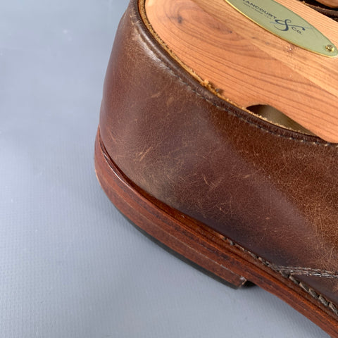 RANCOURT & CO. Size 7 Sanford Blucher Brown Leather Derby Lace-Up Shoes