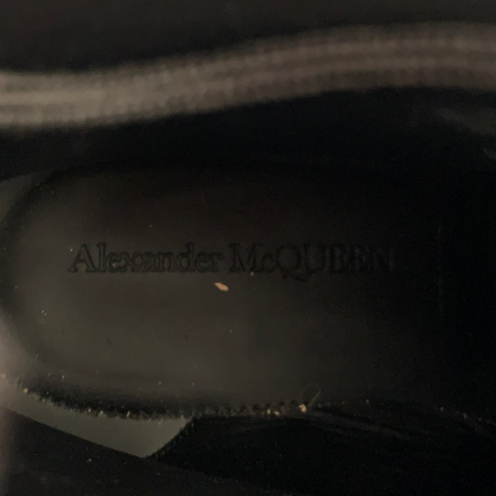 ALEXANDER MCQUEEN Size 9 Black  Leather Lace-Up Combat Boots