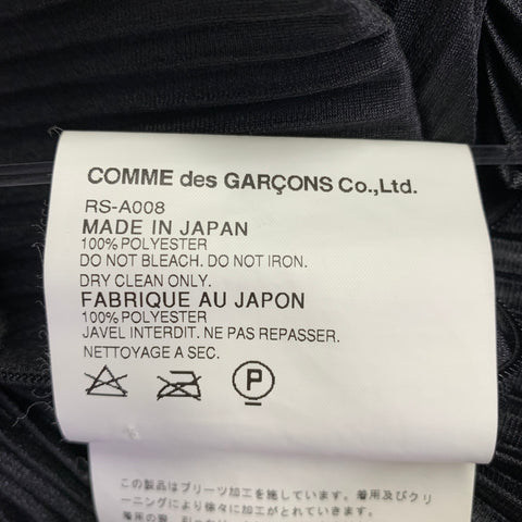 COMME des GARCONS Size L Black Polyester Pleated Sleeveless Long Dress