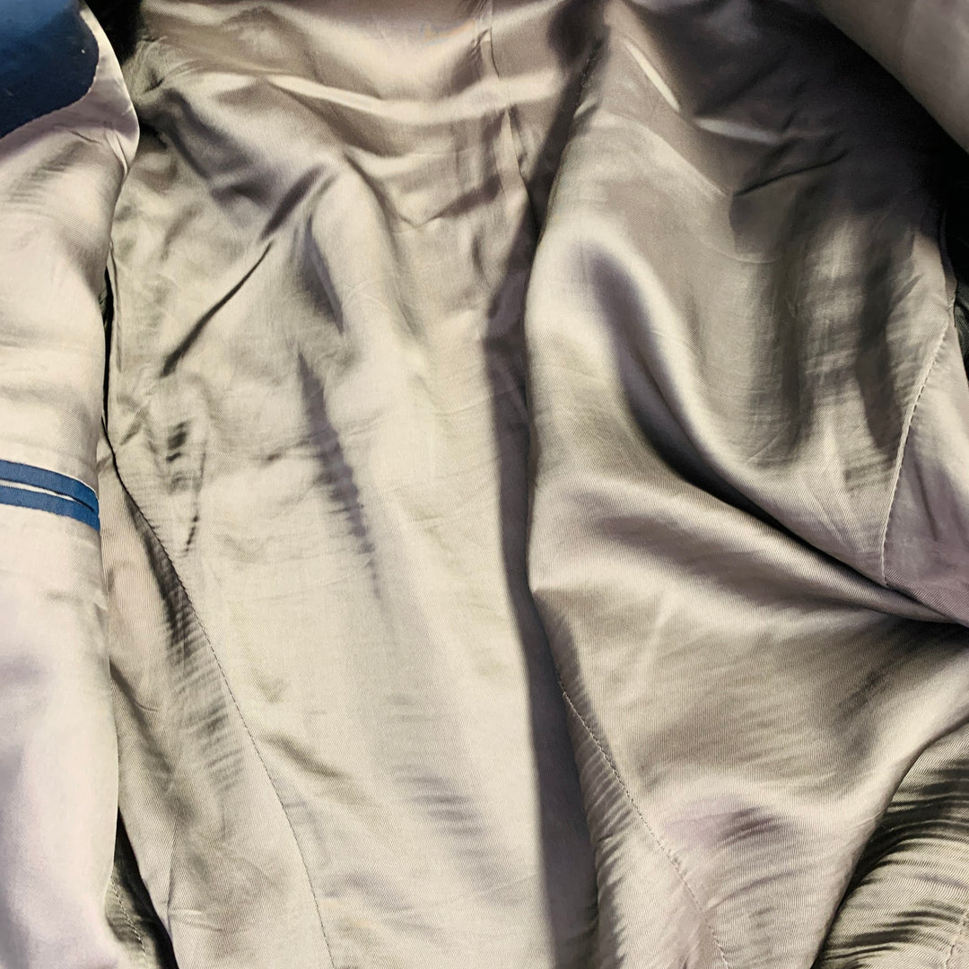 THE KOOPLES Size S Navy Wool Fitted Single Breasted Peak Lapel Suit