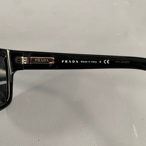 PRADA Black Dark Grey PR 09YS Acetate Sunglasses & Eyewear