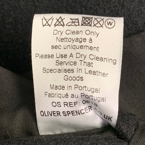 OLIVER SPENCER Size 40 Black Camel Cotton Blend Shearling Vest