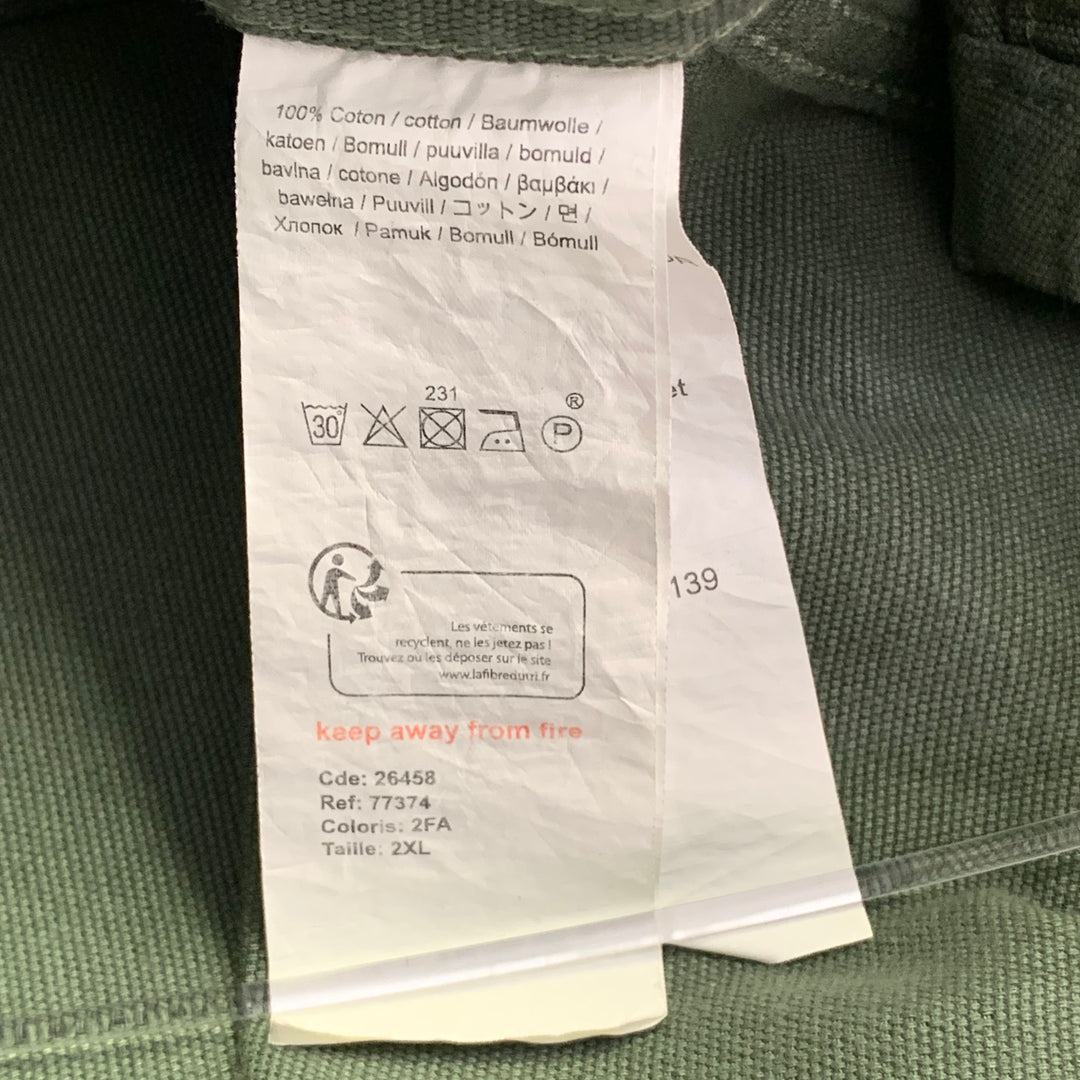 ARMOR-LUX Size XXL Sage Green Cotton Chore Coat