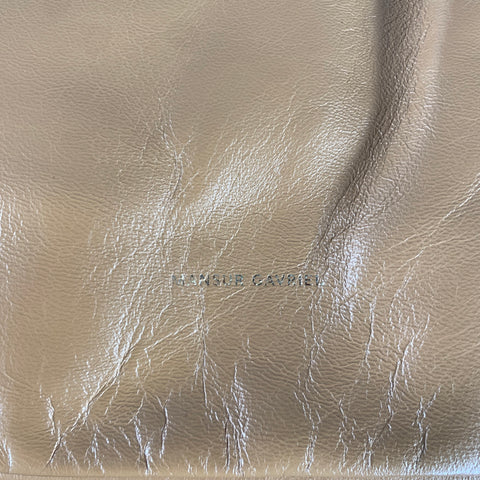 MANSUR GAVRIEL Tan Brown Wrinkled Leather Clutch Bags